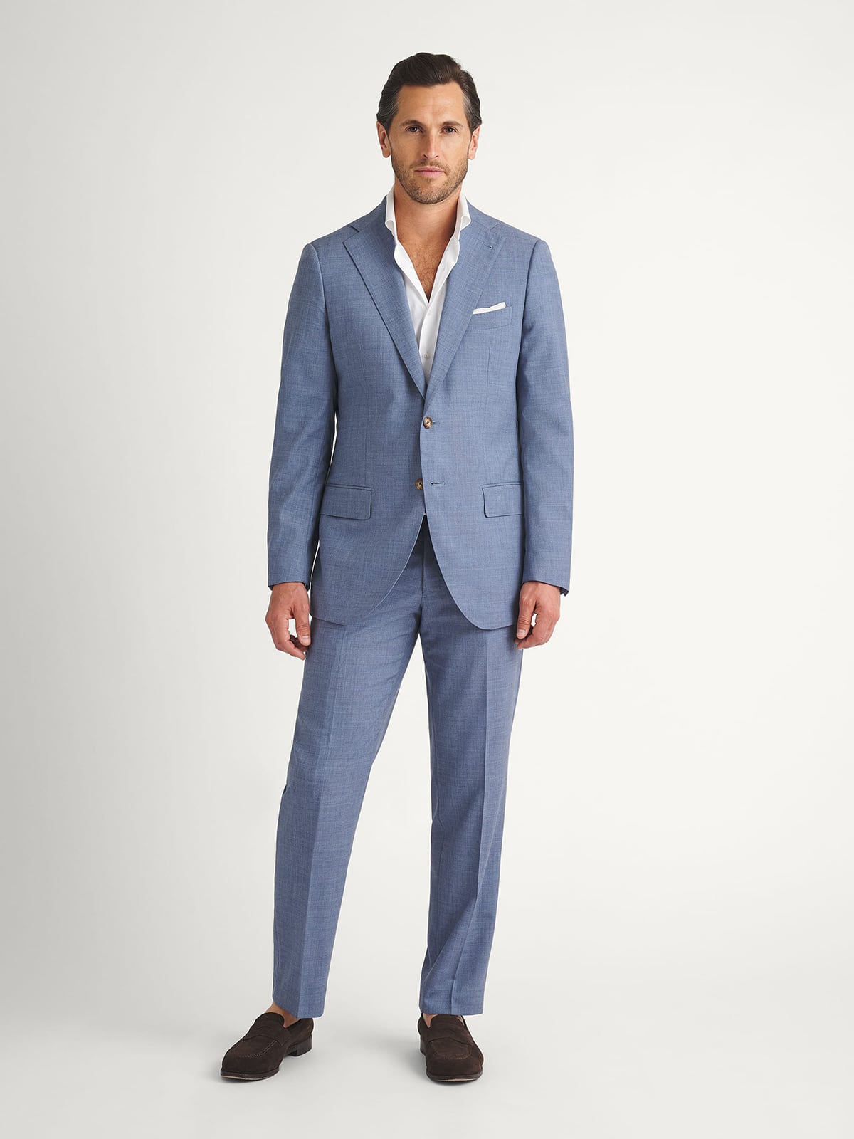 Dormeuil - DAQ1865 Blue Wool Silk
