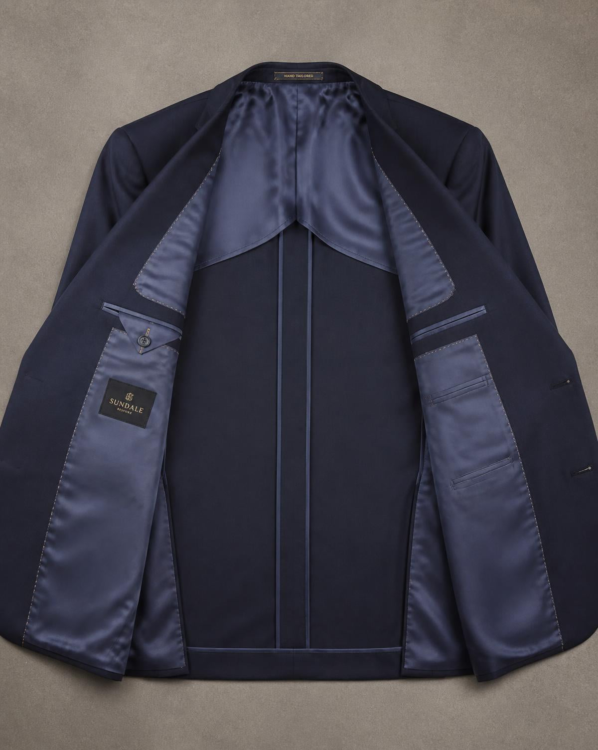 Jacket interior lining detail